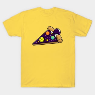 Astronaut And Pizza T-Shirt